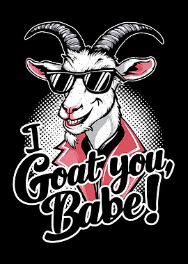 Cool Goat with Sunglasses