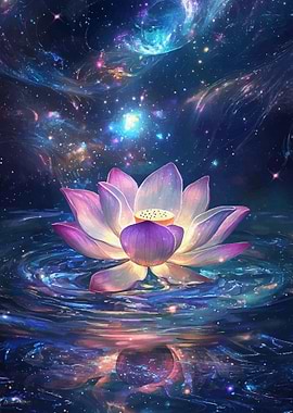 Cosmic Lotus Bloom
