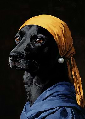 Dog in a Turban