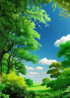 Green Forest Landscape