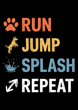 Dock Diving Dog Lover's Design