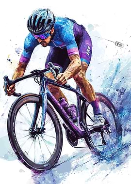 Cyclist in Action