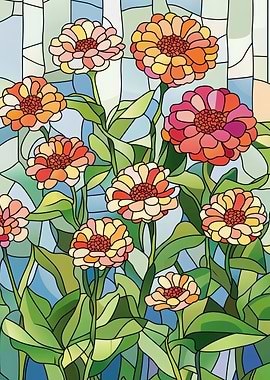 Stained Glass Flowers