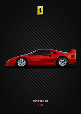 Ferrari F40 Side View