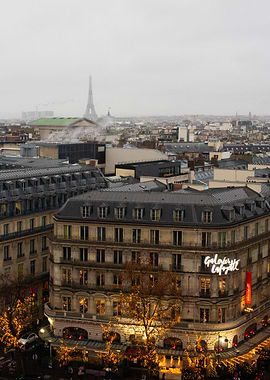 Parisian Cityscape with Eiffel Tower