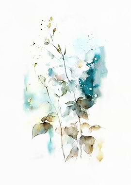 Watercolor Floral Art