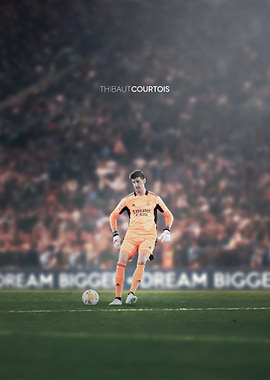 Thibaut Courtois Soccer Poster