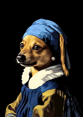 Dog with a Pearl Earring