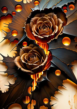 Rose in Metal
