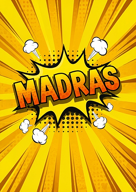 Madras Comic Book Speech Bubble