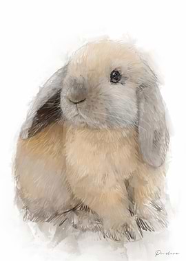 Cute Bunny Portrait