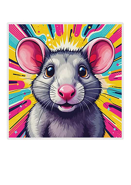 Cute Rat Pop Art