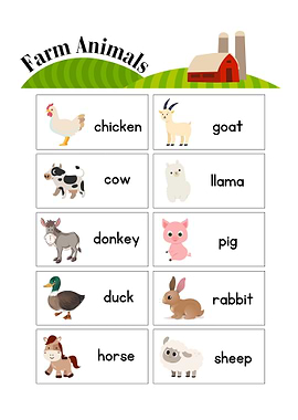 Farm Animals Flashcards