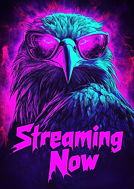 Eagle Streamer in Sunglasses