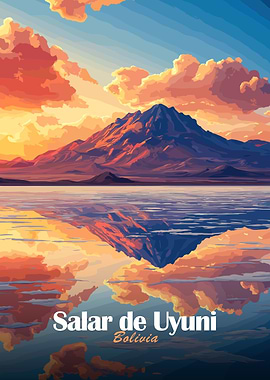 Salar de Uyuni Sunset