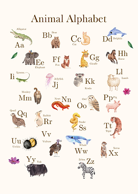 Animal Alphabet Chart