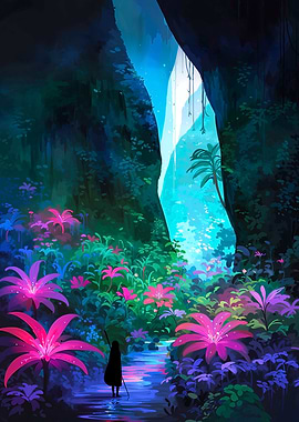 Luminous Jungle Path