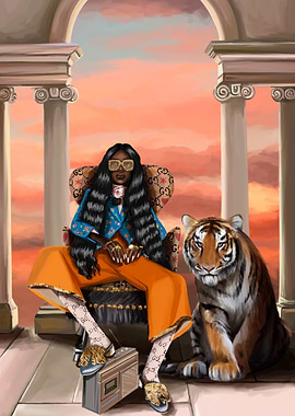 Gucci Woman with Tiger