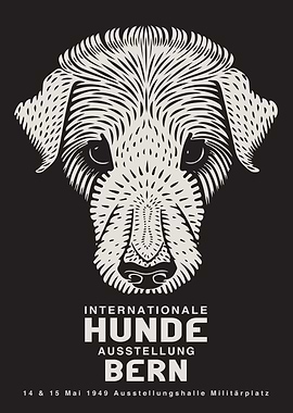Dog Show Poster Bern 1949