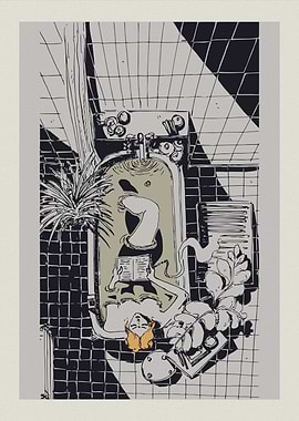 Woman Relaxing in Bathtub