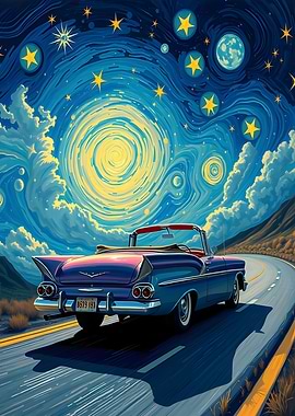 cadillac starry night