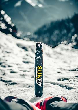 Skiing in the Mountains