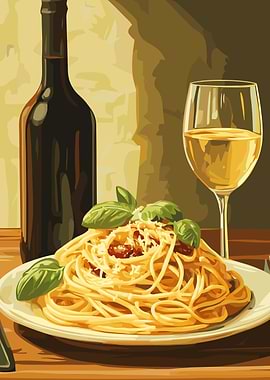 Spaghetti with Wine
