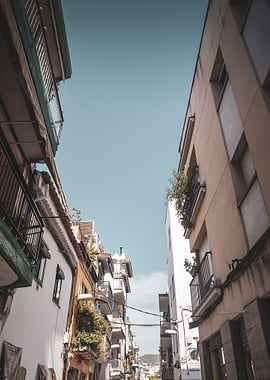 Narrow Street in European City