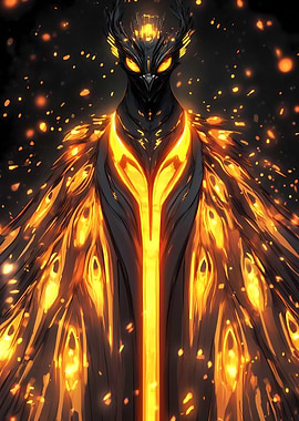 Fiery Avian Creature