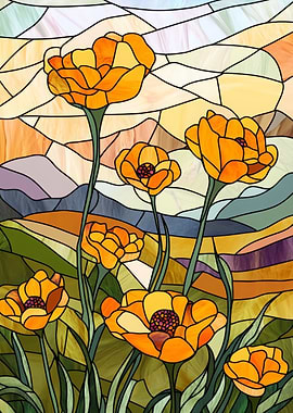 Stained Glass Flowers