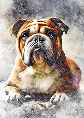 Bulldog Portrait