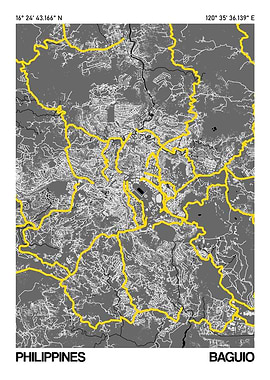 Baguio City Street Map