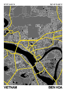 Bien Hoa City Street Map