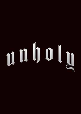Unholy Text Art