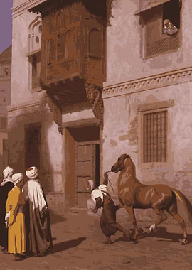 Arabian Horse and Men