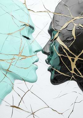 Abstract Couple Portrait