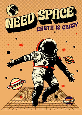 Space Astronaut Poster