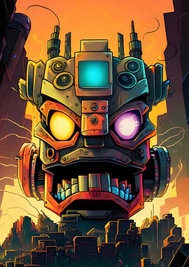 Cybernetic Guardian Robot