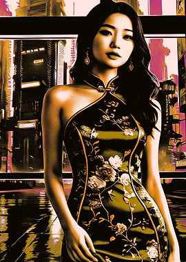 Woman in Cheongsam