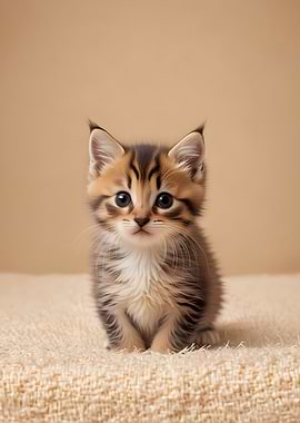 Cute Kitten Portrait