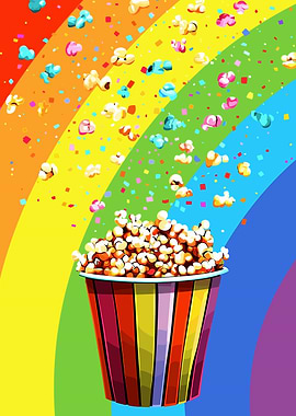 Rainbow Popcorn