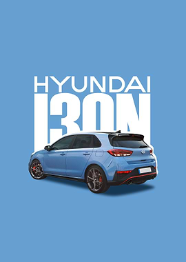 Hyundai i30N Car Poster