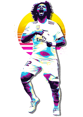 Marcello Real Madrid Football Art
