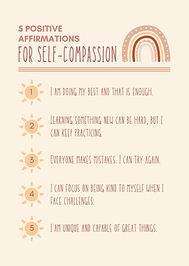 Self-Compassion Affirmations