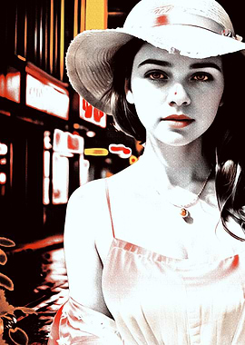 Woman in City Lights