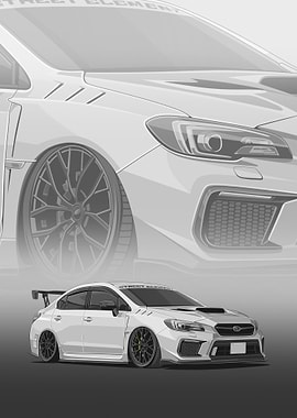Subaru WRX STI Illustration