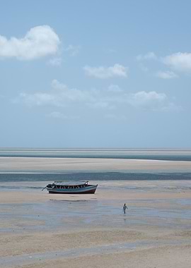 Boat on Sandy Beach