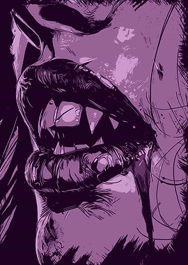 Vampire Fangs Close-Up