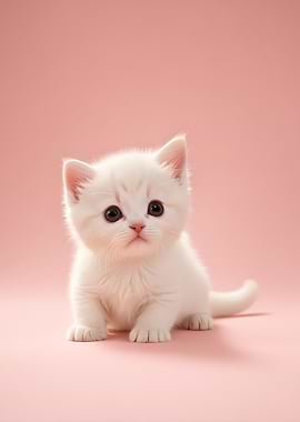 Cute White Kitten