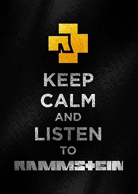 Rammstein Keep Calm Poster